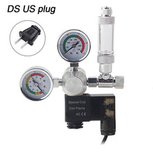 Load image into Gallery viewer, Aquarium CO2 Regulator Magnetic Solenoid Check Valve Fish Tank CO2 Pressure Reducing Valve DIY CO2 Control System Kit 220V 110V
