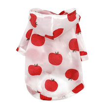 Load image into Gallery viewer, Dog Raincoat Sun-proof Clothing Summer Sun Protection Hoodie Small Dog Clothes Print Poncho For Small Medium Pets Puppy Cat
