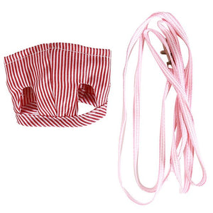 Small Pet Two-legged Chest Strap Outdoor Traction Rope Leash Clothes For Chinchilla Dutch Guinea Pig Breathable Cotton Corset