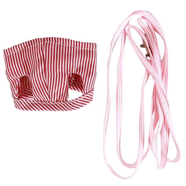 Small Pet Two-legged Chest Strap Outdoor Traction Rope Leash Clothes For Chinchilla Dutch Guinea Pig Breathable Cotton Corset