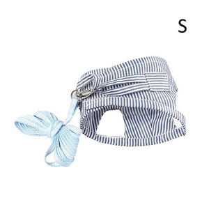 Small Pet Harness Leash Set Guinea Pig Clothes Breathable Plaid Cotton Vest Hedgehog Chest Strap Outdoor Traction Rope 20E