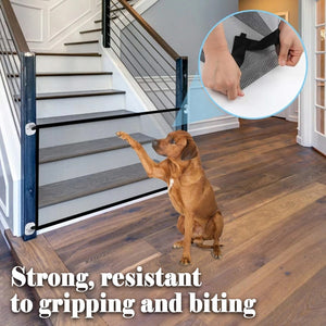 Dog Gate Magic Pet Pet Fence safety Barrier Folding Cat Dog Door Ramps Guard Indoor Outdoor Pet Supplies Puppy Dog Mesh Gate