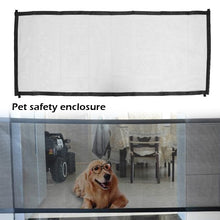 Load image into Gallery viewer, Dog Gate Magic Pet Pet Fence safety Barrier Folding Cat Dog Door Ramps Guard Indoor Outdoor Pet Supplies Puppy Dog Mesh Gate
