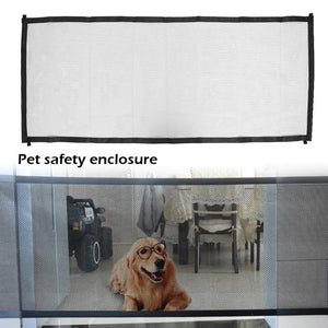 Dog Gate Magic Pet Pet Fence safety Barrier Folding Cat Dog Door Ramps Guard Indoor Outdoor Pet Supplies Puppy Dog Mesh Gate